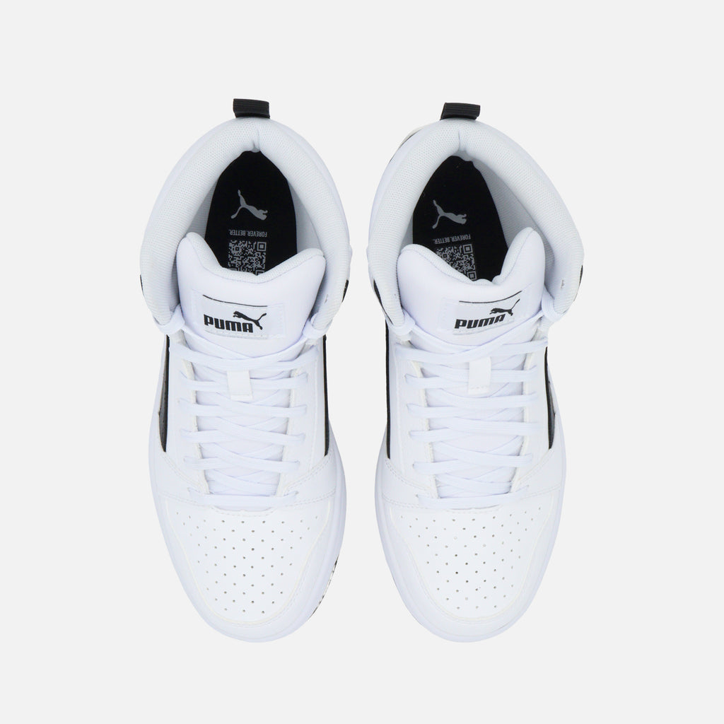 PUMA Rebound V6 Mid JR para Niño | Tenis Casual Tipo Basketball