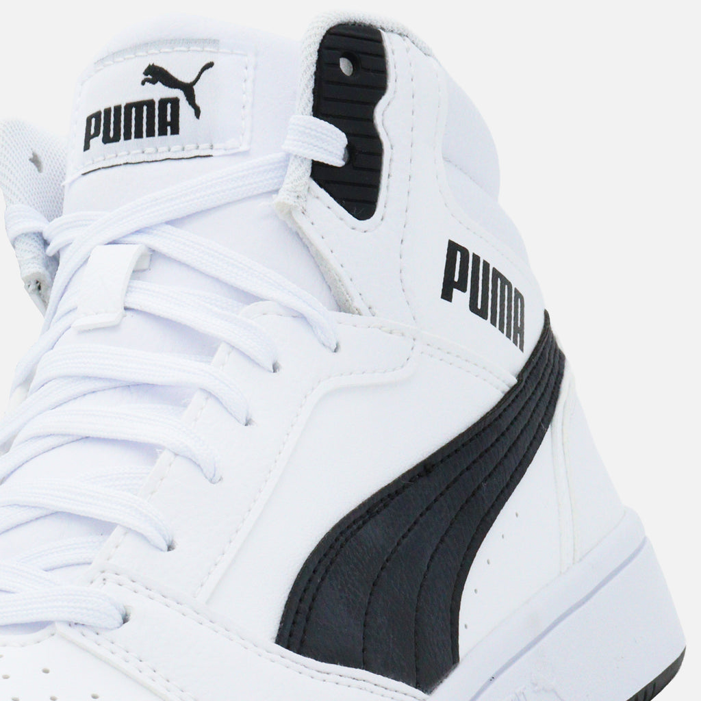 PUMA Rebound V6 Mid JR para Niño | Tenis Casual Tipo Basketball