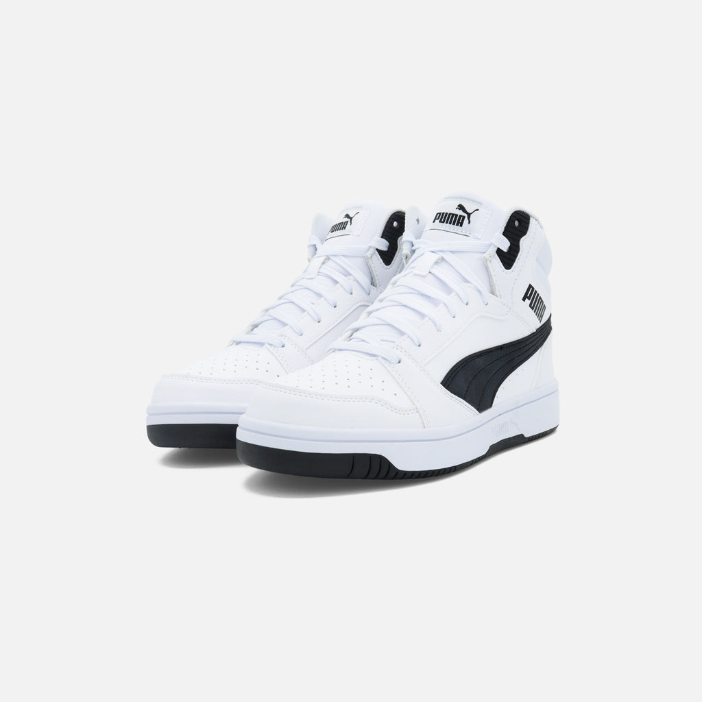 PUMA Rebound V6 Mid JR para Niño | Tenis Casual Tipo Basketball