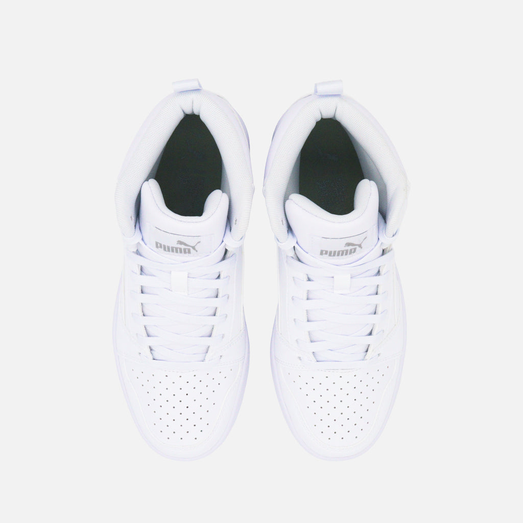 Tenis Puma Rebound V6 Blancos para Niño | Estilo Casual y Comodidad