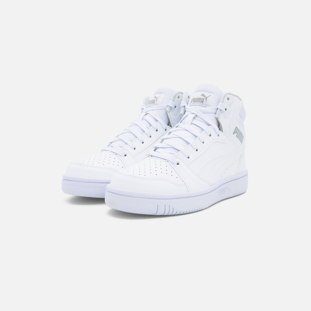Tenis Puma Rebound V6 Blancos para Niño | Estilo Casual y Comodidad