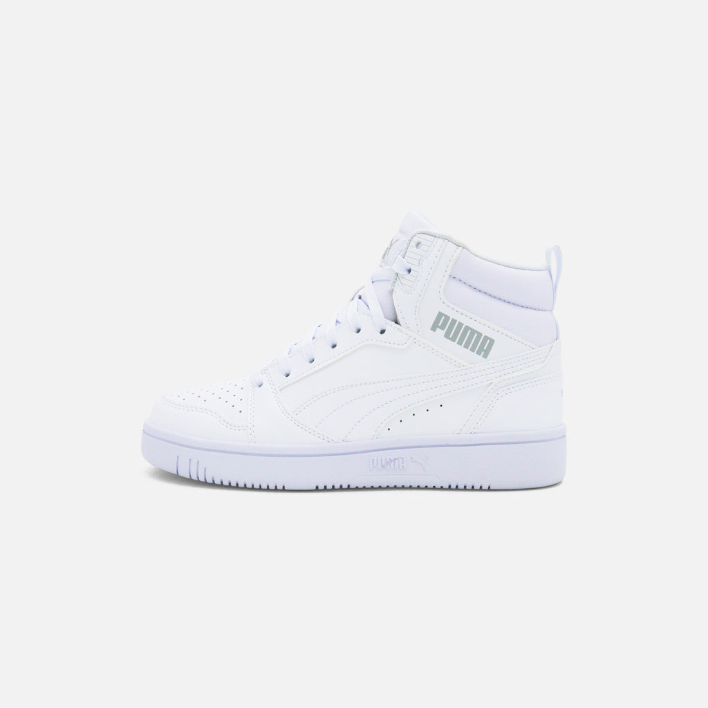 Tenis Puma Rebound V6 Blancos para Niño | Estilo Casual y Comodidad