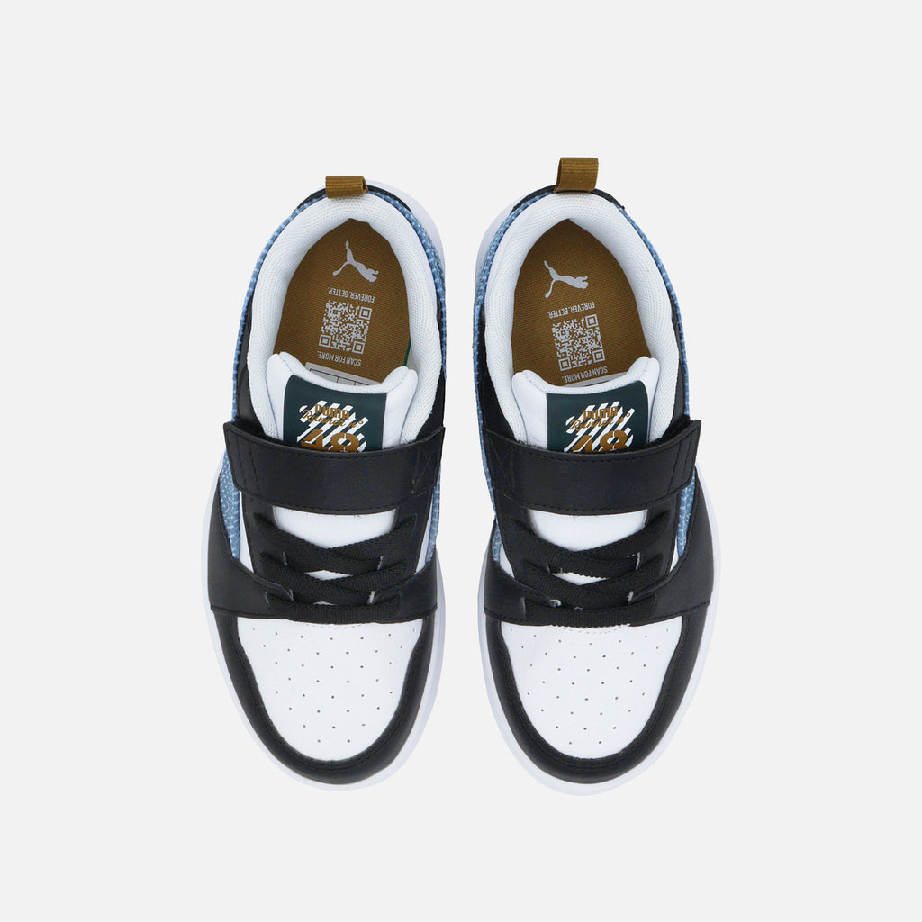 Tenis Puma Rebound V6 Low Run Fun AC para Niño