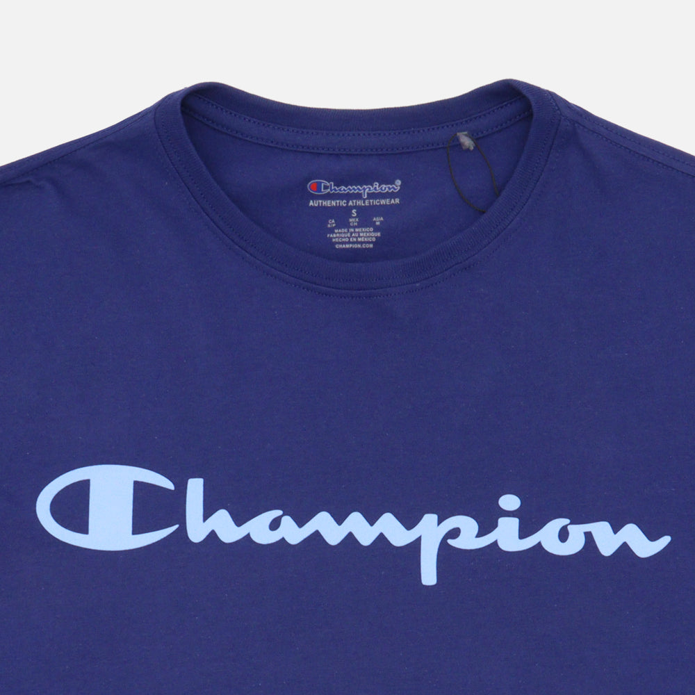Playera champion Logo Script para Hombre