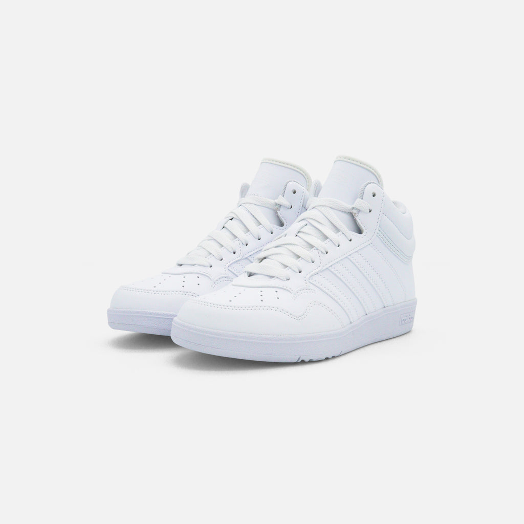 Tenis adidas Hoops 4.0 Mid Blancos para Niños | Estilo Basketball Casual