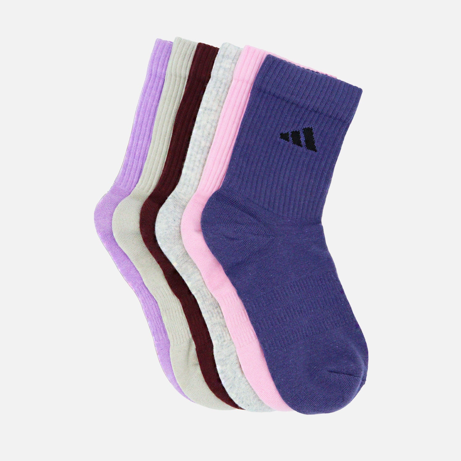 Granate Calcetines Clásicos Acolchados 6 Pares